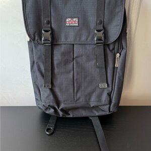 Ben Sherman Black Backpack with Urban Style and Padded Straps